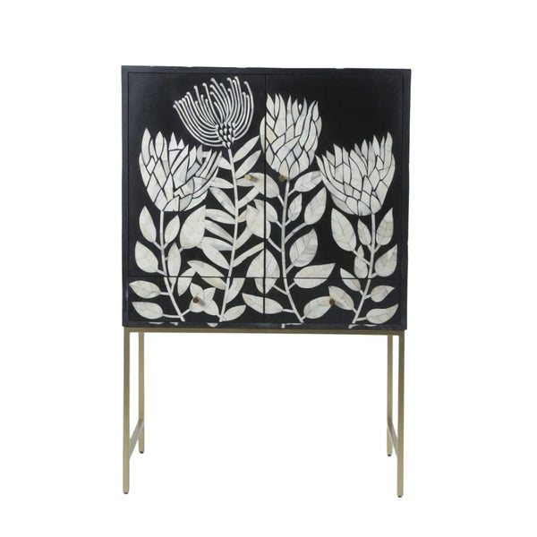 Tulina Inlay Bar Cabinet