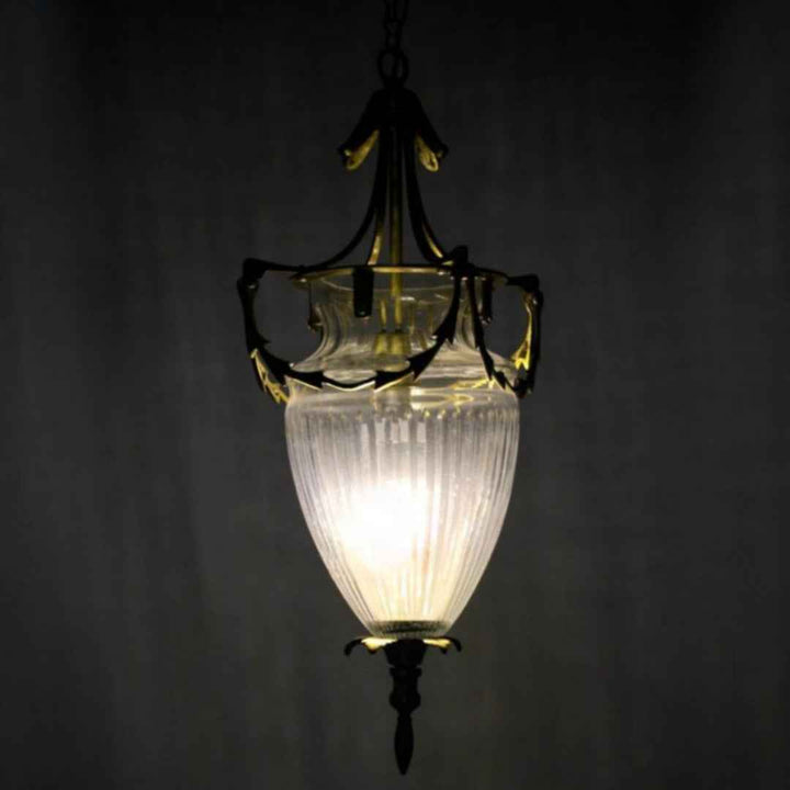 Lumina Glass And Brass Pendant Light