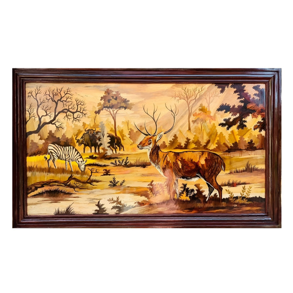 Mriga Rosewood Inlay Painting