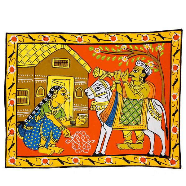 Cheriyal Painting  6*8  D2