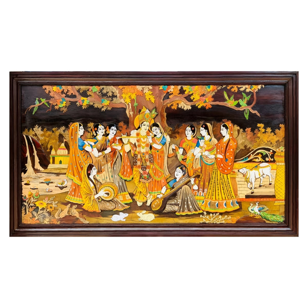 Divyaraasa Roswood Inlay Painting