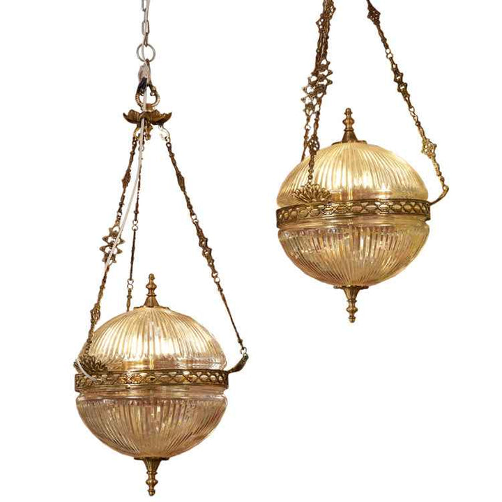 Aurelia Glass And Brass Pendant Light