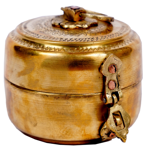 Handcrafted Brass Heritage Charm Brass Box