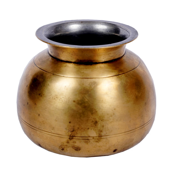 Vintage  Pure Brass Heavy Base Lota