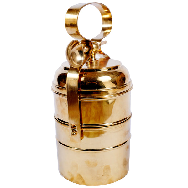 Traditional Brass Tiffin Petti - Small