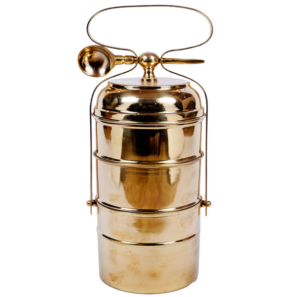 Traditional Brass Tiffin Petti - Big