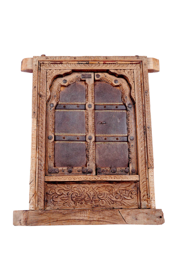 Teak Wood Window - Wall Decor