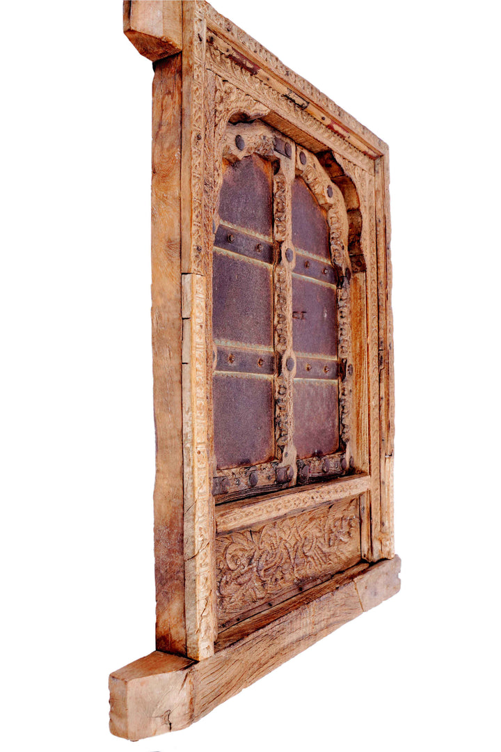 Teak Wood Window - Wall Decor