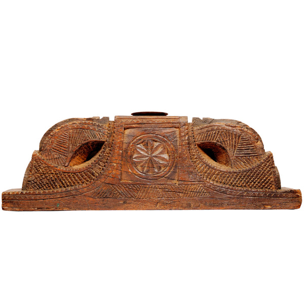 Eka Vintage Carved Single Holder - Big