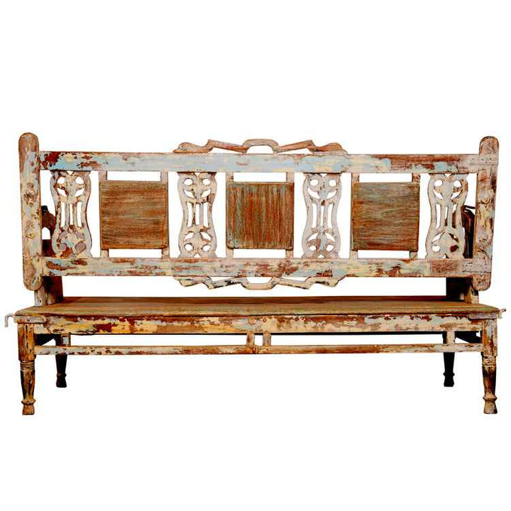 Tiya Teak Wood Tile Bench