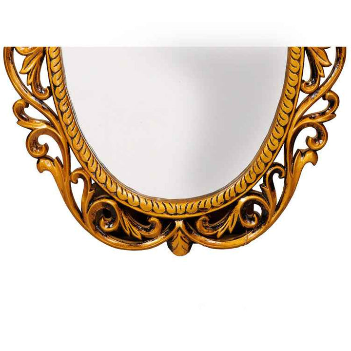 Sundar Oval Mirror In Antique Finish