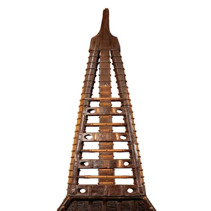 Singhasan Antique Throne Chair  Made From A Bullock Cart