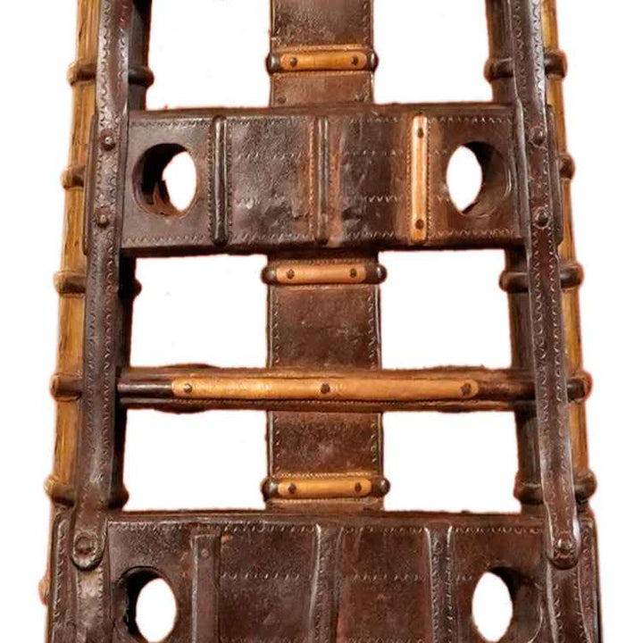 Singhasan Antique Throne Chair  Made From A Bullock Cart