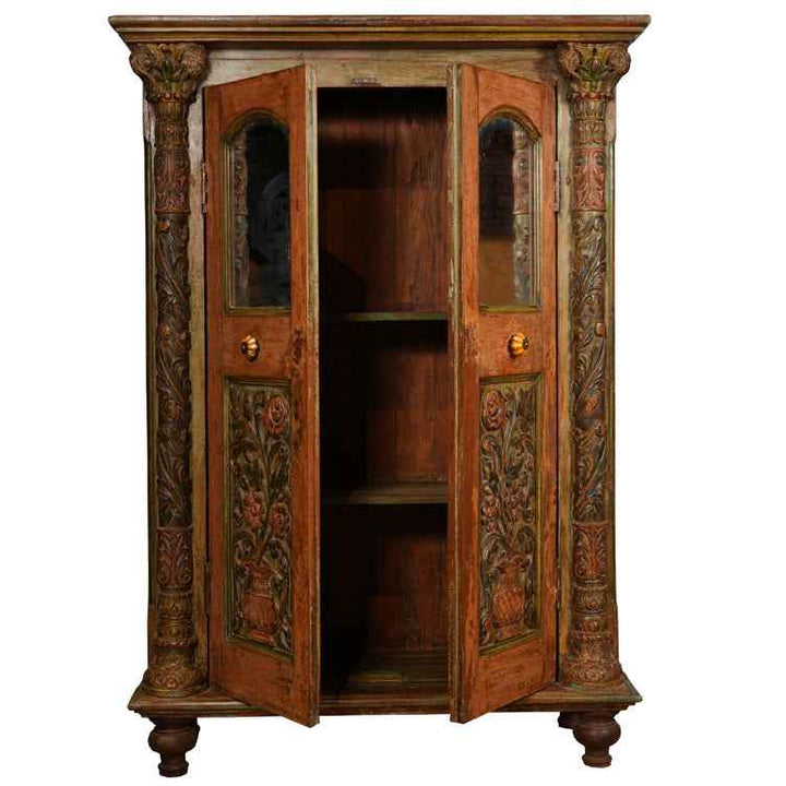 Lyla Vintage Teak Cabinet With Pillars
