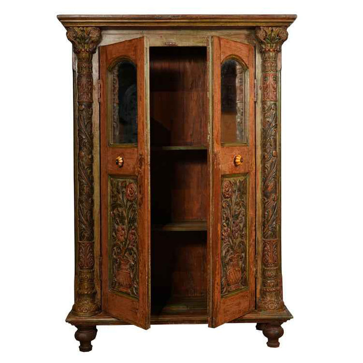 Lyla Vintage Teak Cabinet With Pillars