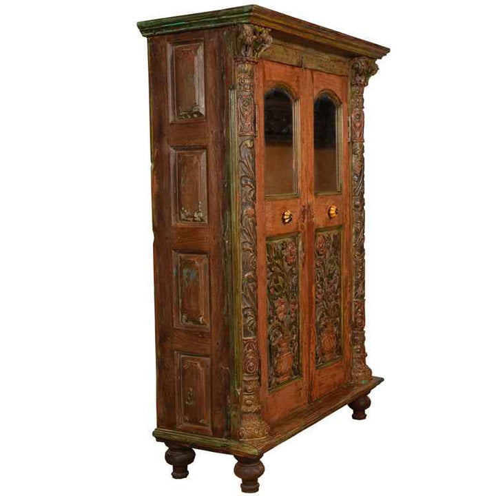 Lyla Vintage Teak Cabinet With Pillars