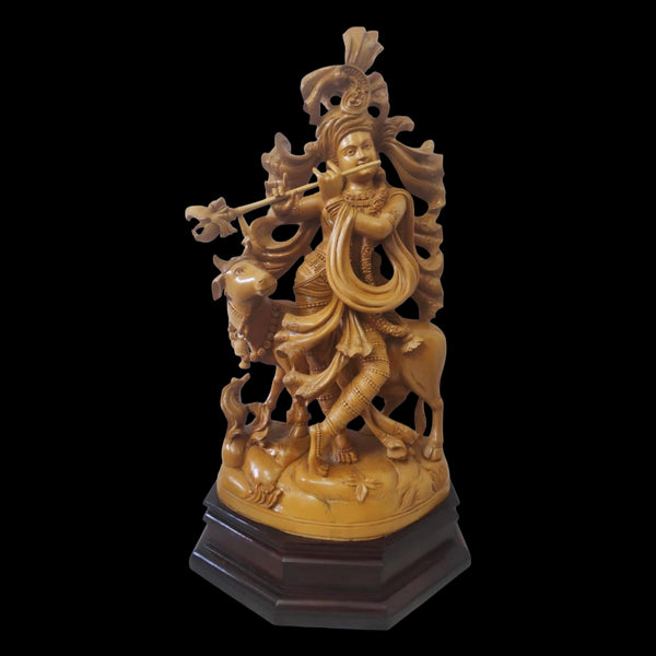 Nandavan – Krishna with His Beloved Calf | Shivani Wood