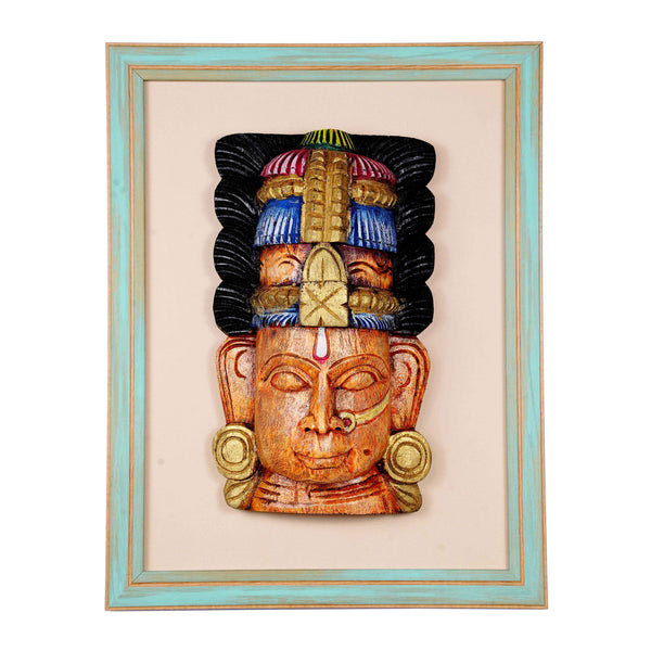 Parvathi Wall Mask Wooden Frame
