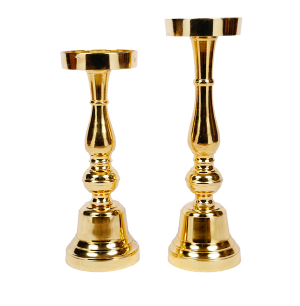 Pravya Metal Candle Stand - Set Of 2