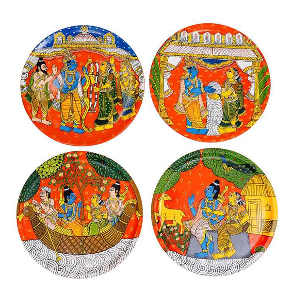 Ramayana Series Plates 12 Inches - Set Of Four