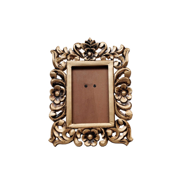 Zraa Gold Finish Mango Wood Phto Frame