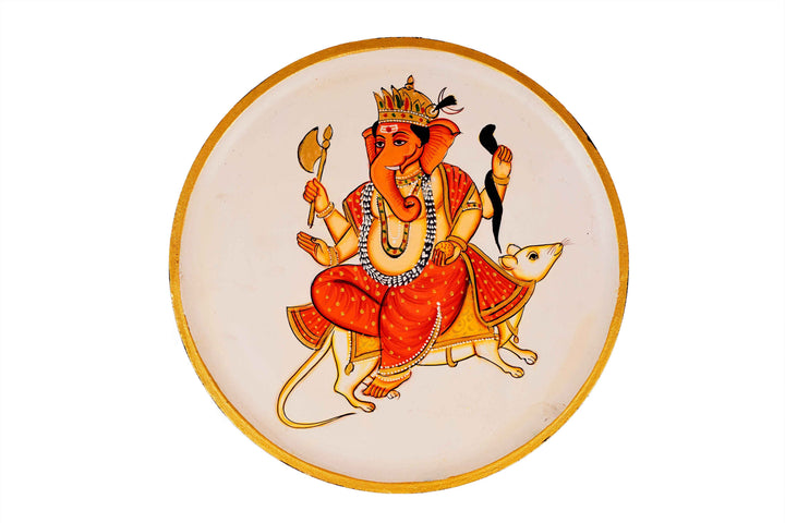 Lord Ganesha Wall Plate - 12 Inches