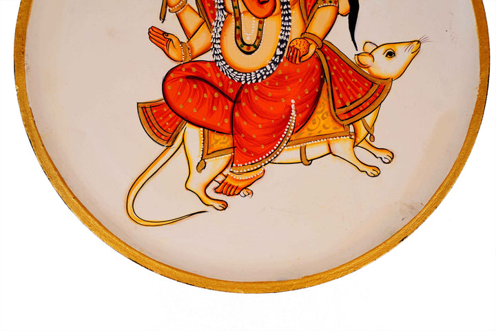 Lord Ganesha Wall Plate - 12 Inches