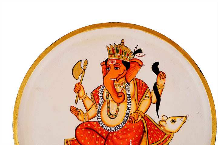 Lord Ganesha Wall Plate - 12 Inches