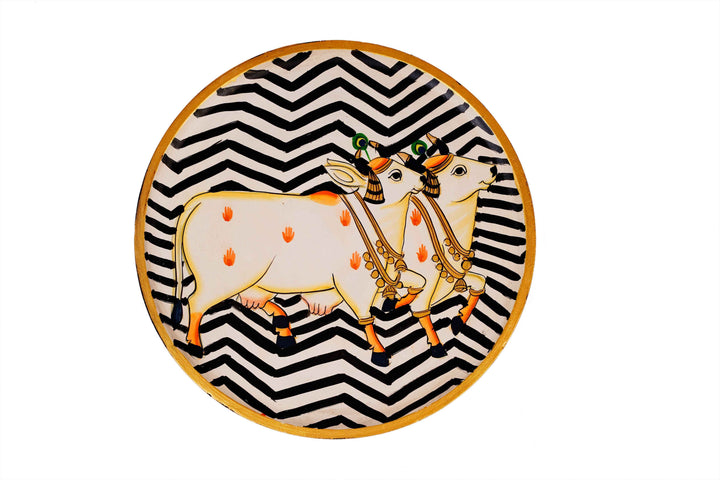 Kamadhenu Wall Plate - 12 Inches