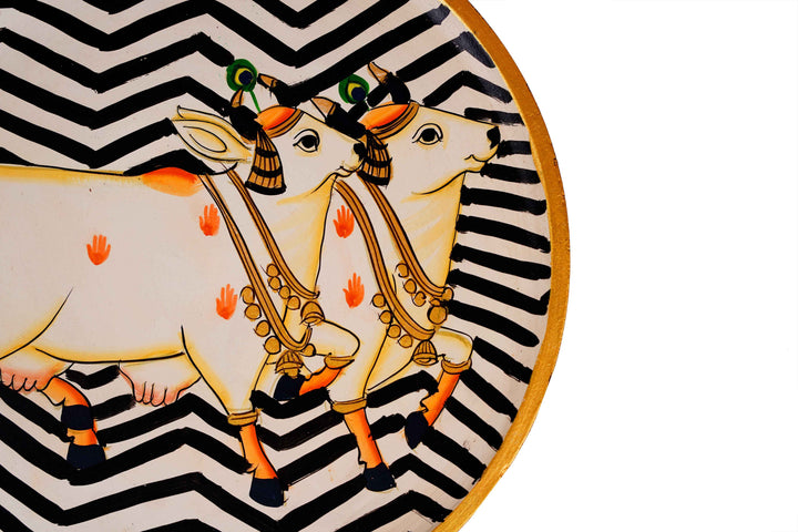 Kamadhenu Wall Plate - 12 Inches
