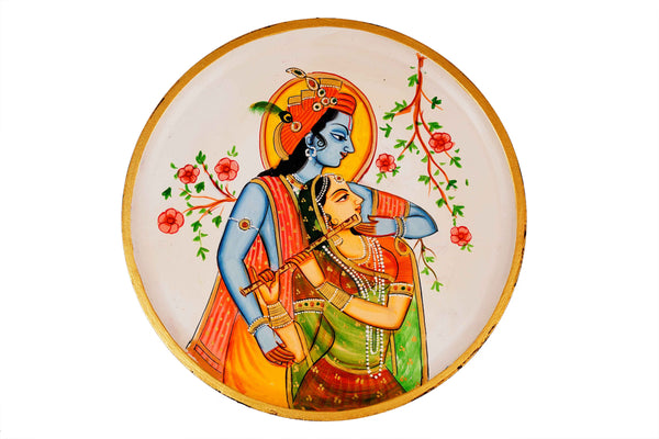 Radha Krishna Lost Ib Love - Wall Plate -12 Inches