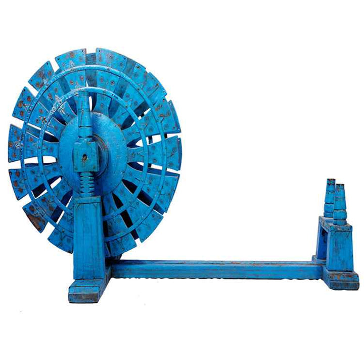 Blue Distressed Vinatge Charkha