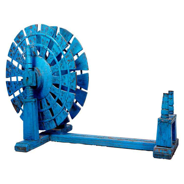 Blue Distressed Vinatge Charkha
