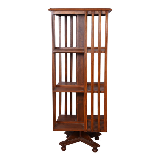 Rotating Teak Bookshelf