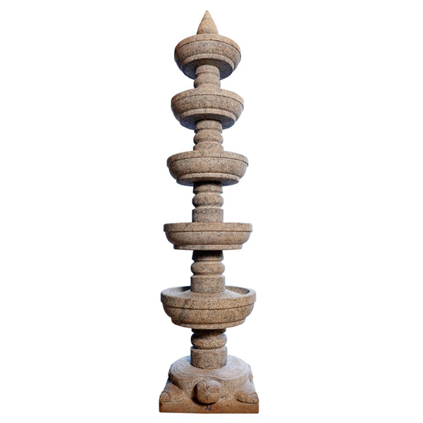 Panchdeep Diya Five-Tier Stone Diya