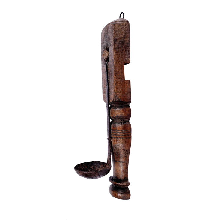 Wooden Vintage Candle Holder